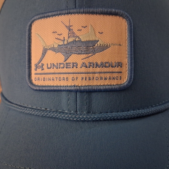 Under Armour Mens Blue Adjustable Hat Cap Athletic Outdoors Lightweight Comfort - Picture 2 of 6